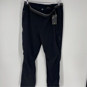 Travels Together With You Pants Men Size  XXL  Black Elastic Waistband 39 X 30